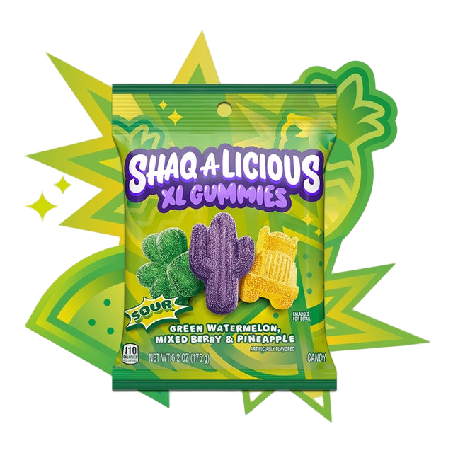 Shaqalicious XL Gummies Sour Fruit