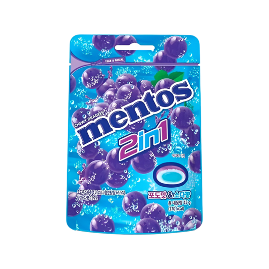 Mentos 2 in 1 Grape Soda