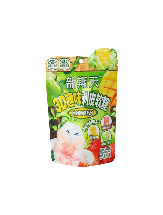 Pleelable fudge 3D Peeling Jelly Mixed Fruit